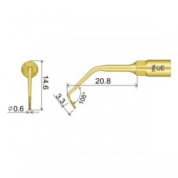 UE1 Spitze technische Abmessung