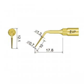 UP4 Perio Spitze technische Abmessung