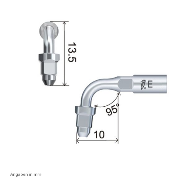ES2 Endo Feilenhalter technische Abmessung