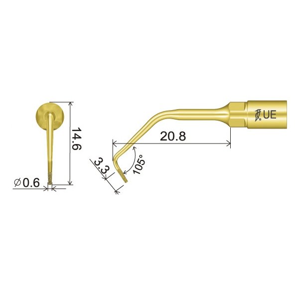 UE1 Spitze technische Abmessung