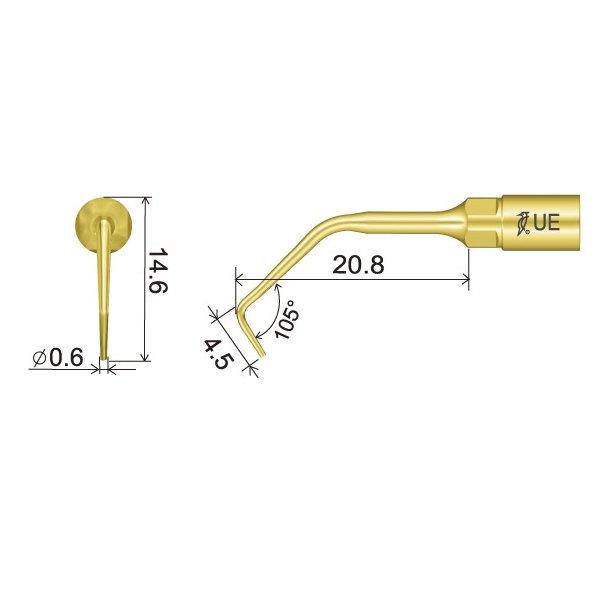 UE2 Spitze technische Abmessung