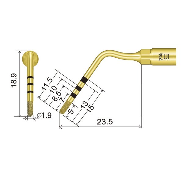 UI7 Spitze technische Abmessung