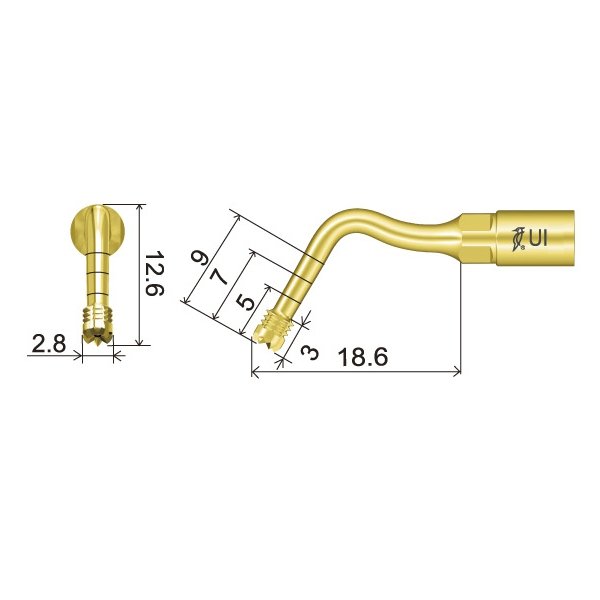 UI9 Spitze technische Abmessung