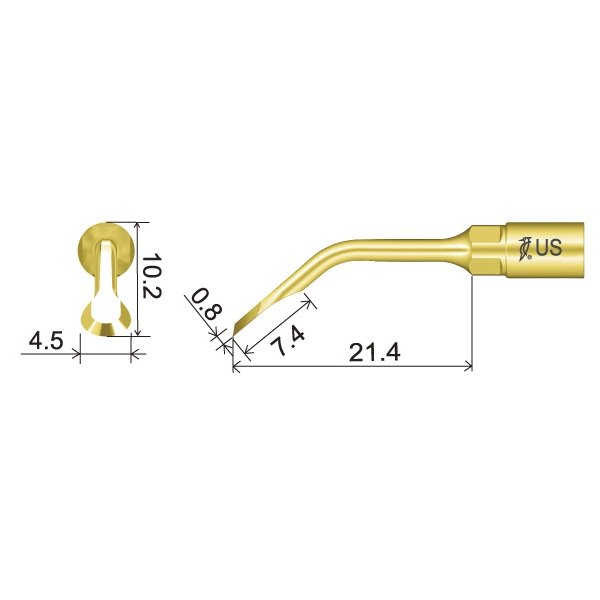 US4 Spitze technische Abmessung